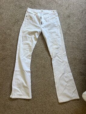 Citizens Of Humanity White Flare Jeans